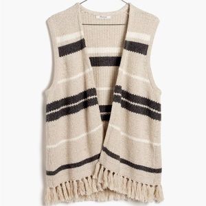 Madewell Fringe Sweater Vest